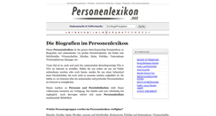 Desktop Screenshot of personenlexikon.net